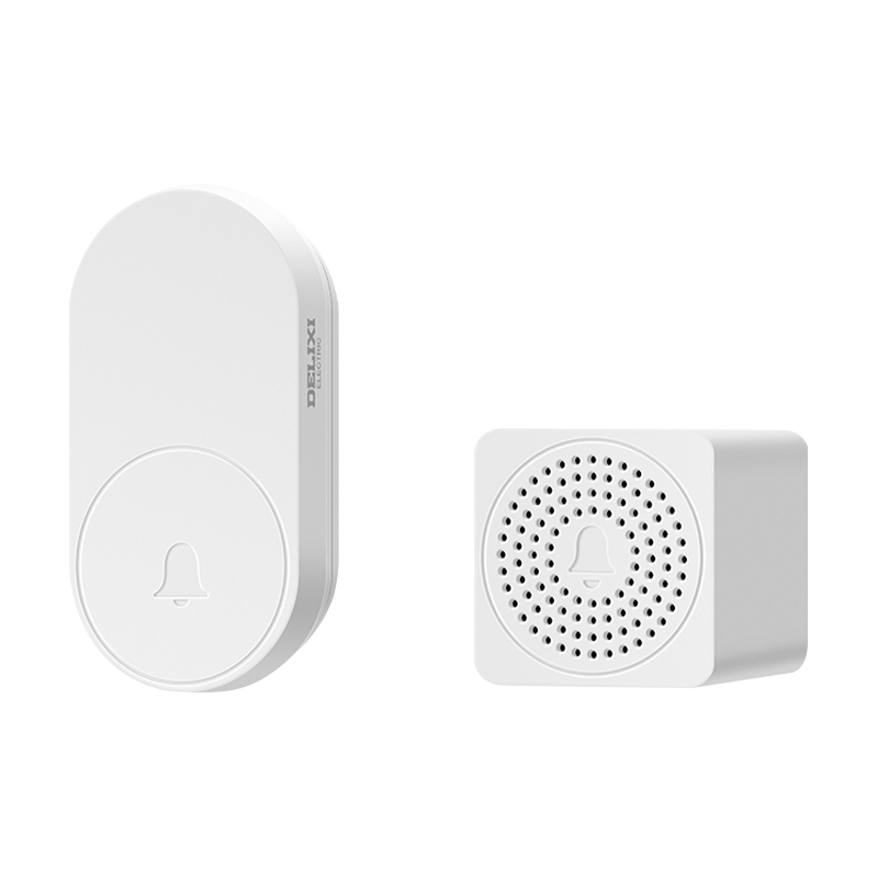 德力西电气无线门铃自发电款 (按铃+响铃) D-Bell2-101 白色